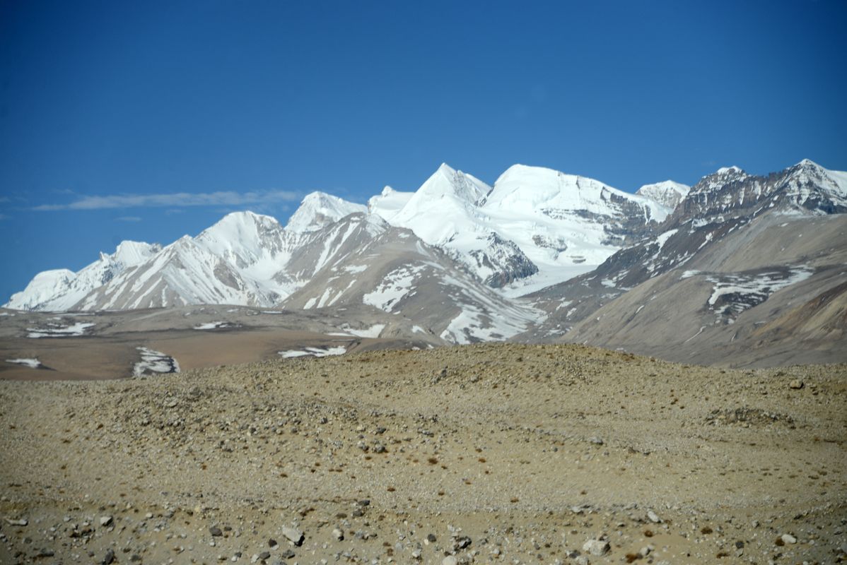 07 Lobuche Kang IIIE And Lobuche Kang Massif As Road leaves The Tingri Plain For The Pass To Mount Everest North Base Camp In Tibet